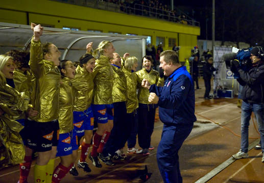 Richard Holmlund, tränare och Örebro svenska cupmästare
