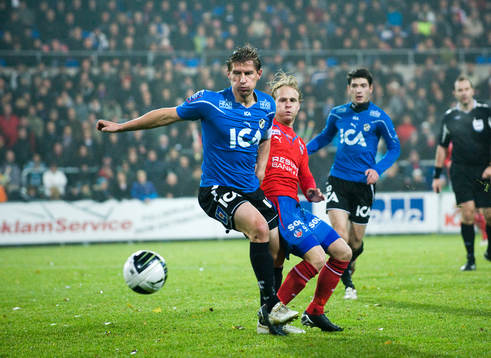Tomas Zvirgzdauskas, Halmstad och Erik Sundin, Helsingborg
