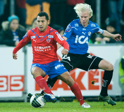 Rachid Bouaouzan, Helsingborg, och Kristoffer Thydell,