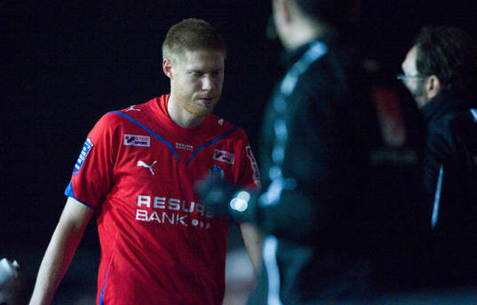 Markus Holgersson, Helsingborg, utgick skadad. Skada