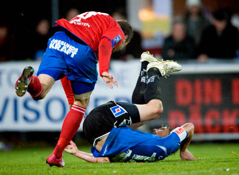 Alexander Gerndt och Herlsingborg fick Halmstad på fall