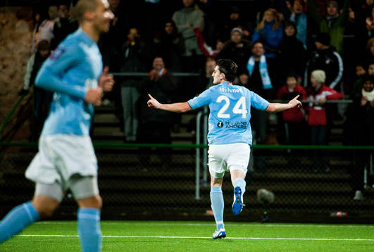 Agon Mehmeti, Malmö firar sitt mål, jubel