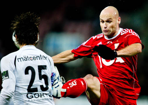 Thomas Olsson, IFK Göteborg bjuder på en riktig stämpling
