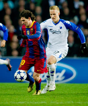 Oscar Wendt, Köpenhman och Lionel Messi, Barcelona