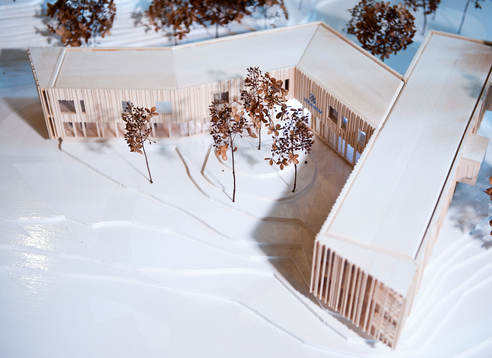 Modellen av nya Kamratgården