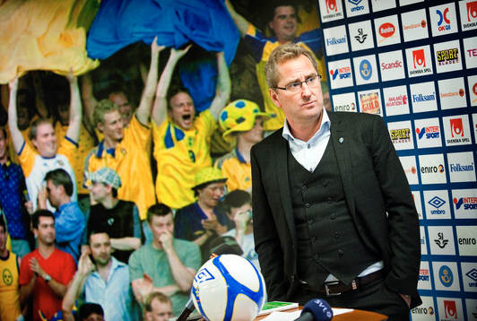 Erik Hamrén, förbundskapten Sverige A, presenterar truppen