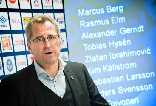 Erik Hamrén, förbundskapten Sverige A presenterar truppen