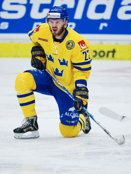 Niklas Persson, Sverige, har ont