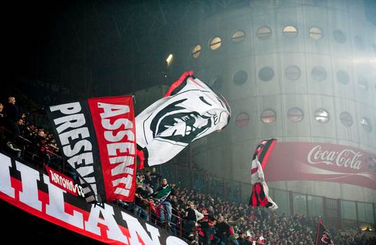 Milan fansen jublade på Curva Sud