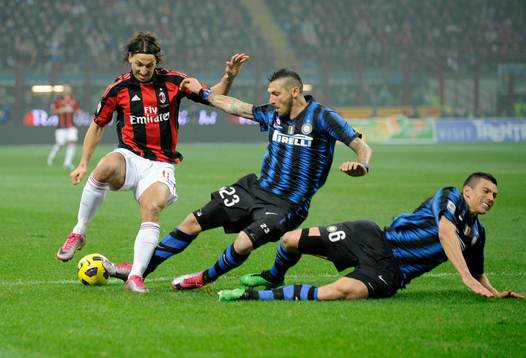 Zlatan Ibrahimovic, Milan blev fälld av Materazzi och
