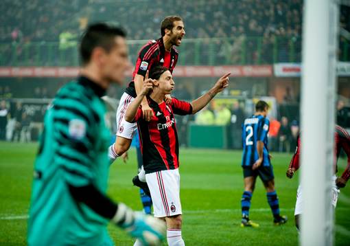 Zlatan Ibrahimovic, Milan blev fälld av Materazzi och