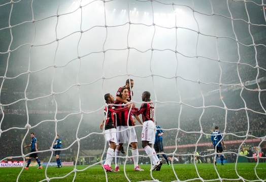 Zlatan Ibrahimovic, Milan gjorde 1-0 på straff bakom Luca