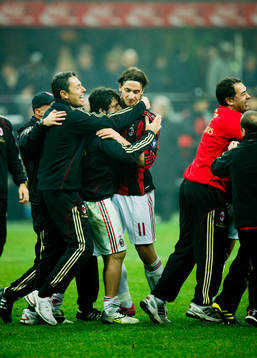 Zlatan Ibrahimovic, Milan jubel