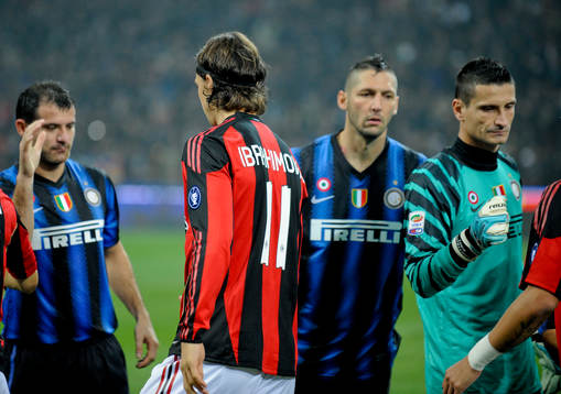 Zlatan Ibrahimovic, Milan, hälsar på sina gamla