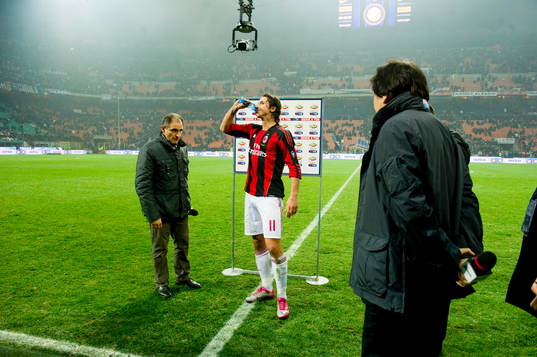 Zlatan Ibrahimovic, blir intervjuvad