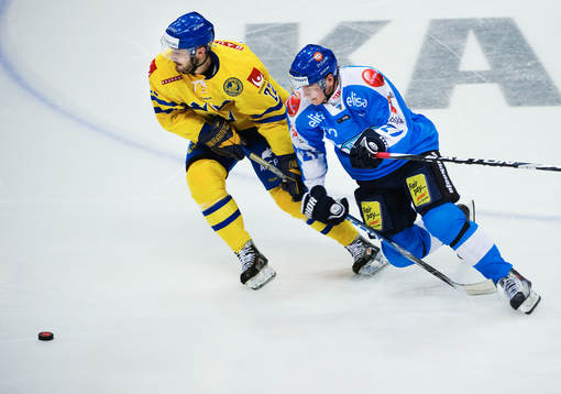 Niklas Persson, Sverige, kämpar mot Janne Niskala, Finland