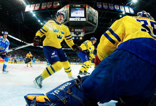 Mattias Ekholm, Mattias Sjögren och Daniel Larsson,