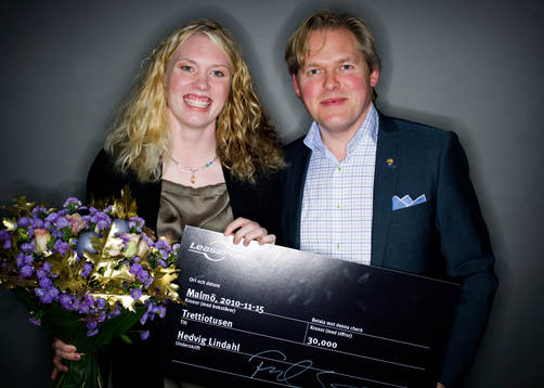 Lease Plan pris till Hedvig Lindahl priset delades ut av