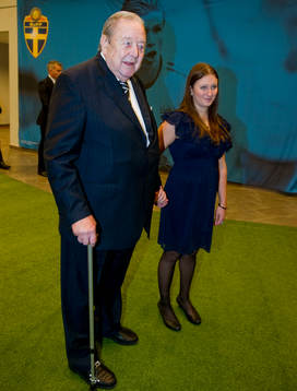 Gröna Mattan: Lennart Johansson med barnbarn Nicolle
