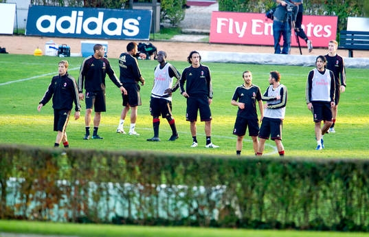 AC Milan tränar på Milanello