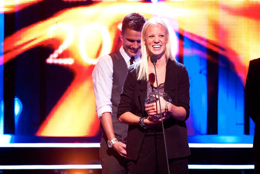 Pontus Wernbloom och Caroline Seger