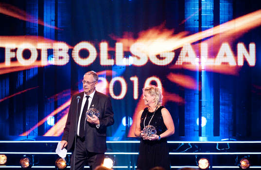 Årets tränare, Lars Lagerbäck och Marika Domanski Lyfors