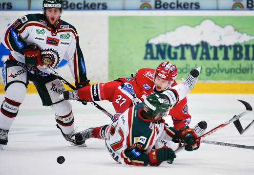 Oscar Hedman, Frölunda, Patrik Carlsson, Södertälje, och