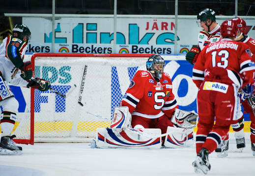 Riku Helenius, målvakt, Södertälje, släpper in 1-1