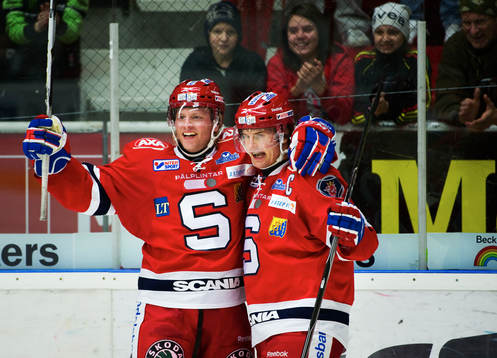 Mathias Månsson och Joakim Eriksson, Södertälje, jubel