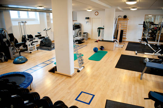 Träningshall, gym