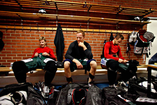 Deppiga miner bland Frölunda Indians spelare dagen