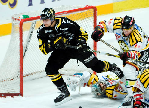 Johannes Salmonsson, AIK, Thomas Greiss, målvakt och Mads
