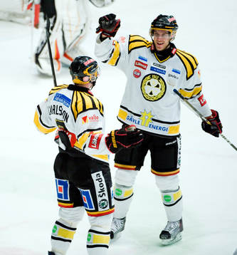 Jonathan Carlsson och Jonas Nordquist, Brynäs, jubel