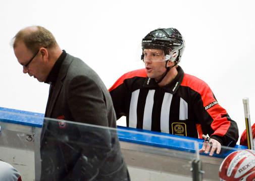 Per-Erik Johnsson, tränare, Timrå och Wolmer Edqvist,