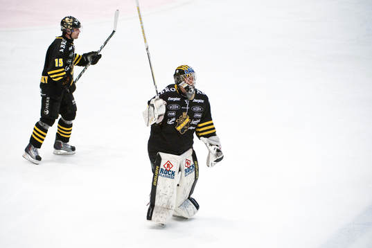 Viktor Fasth, målvakt AIK lämnar isen