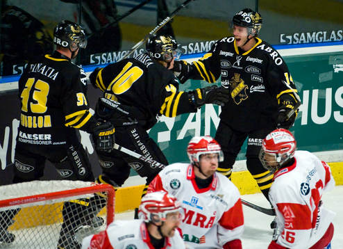 Richard Gynge och Daniel Rudslätt, AIK, jubel
