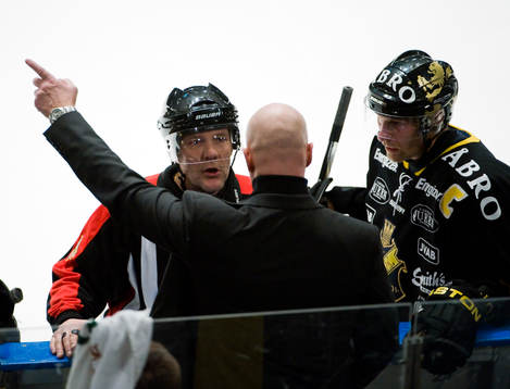 Thomas Andersson, domare, Roger Melin, tränare och Dick