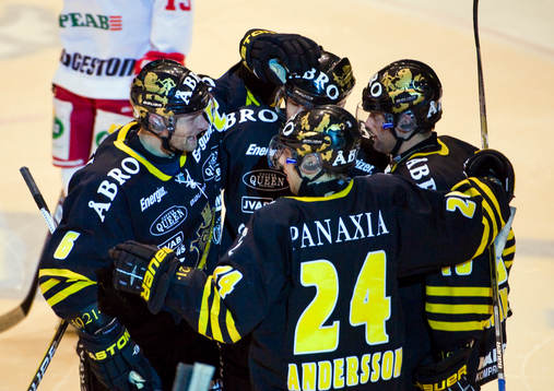 Målglädje, jubel AIK