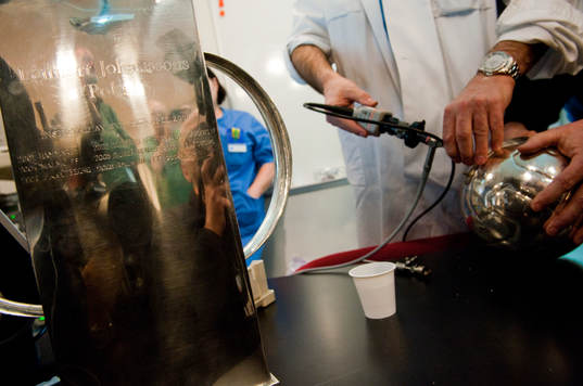Operation på Lennart Johanssons Pokal. Som visade sig ha