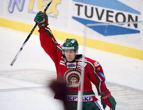 Ville Mäntymaa, Frölunda, gör 2-1, jubel