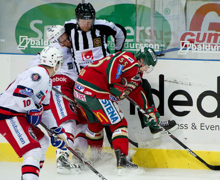 Nicklas Lasu, Frölunda och Robert Carlsson, Södertälje.