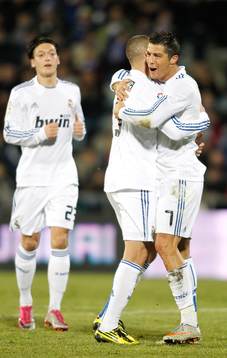 Karim Benzema och Mesut Özil, Real Madrid (Jubel)