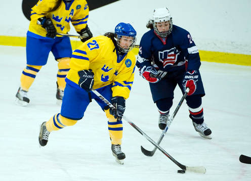 Cajsa Lillbäck, Anna Johansson, Sverige och Dana Trivigno,