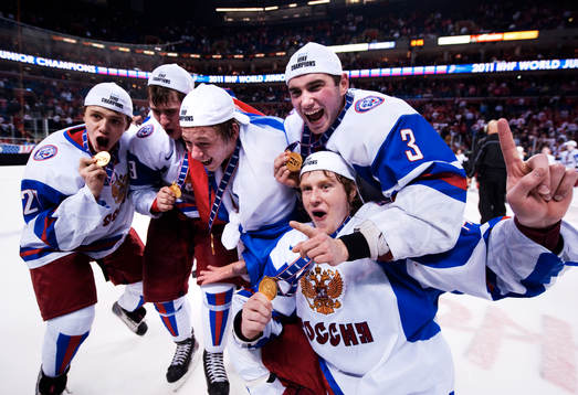 Artemi Panarin, Dmitri Orlov, Vladimir Tarasenko, Nikita