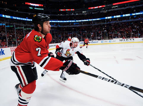 Brent Seabrook, Chicago, och Daniel Alfredsson, Ottawa
