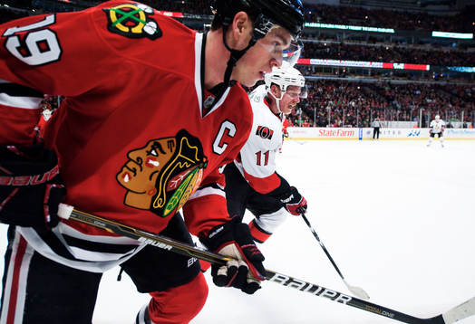 Jonathan Toews, Chicago, och Daniel Alfredsson, Ottawa