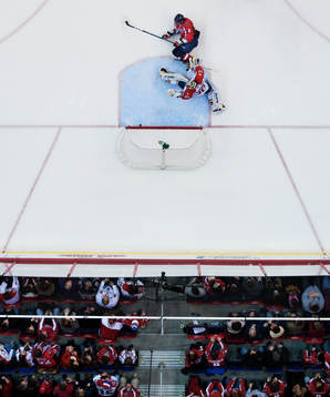 Alexander Ovechkin, Washington, gör 3-2 bakom Scott