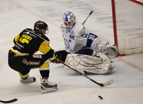 Patrik Galbraith, Leksand (målvakt) och Damien Fleury,