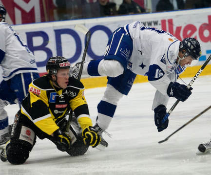 Jared Aulin, Leksand åker på en tackling av Niclas
