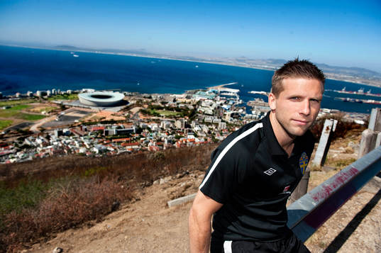 Utflykt till Signal Hill. Anders Svensson med Cape Town